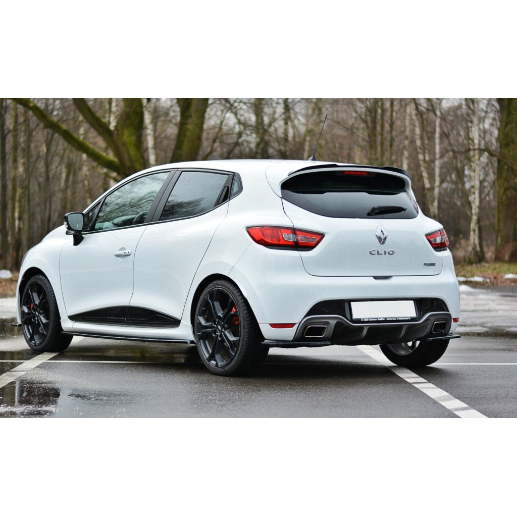 Maxton Design prodloužení spoileru pro Renault Clio RS Mk4, černý lesklý plast ABS