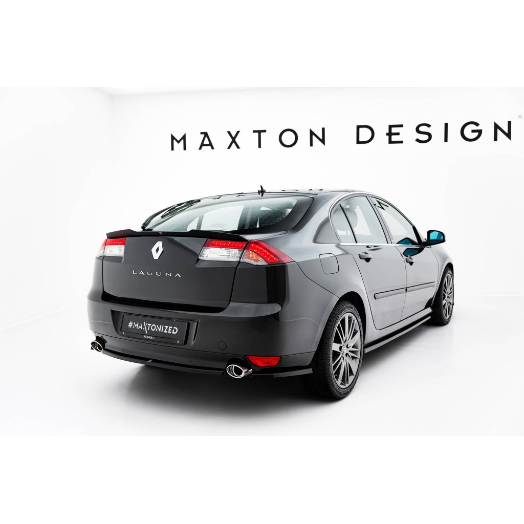 Maxton Design prodloužení spoileru pro Renault Laguna GT Mk3, černý lesklý plast ABS