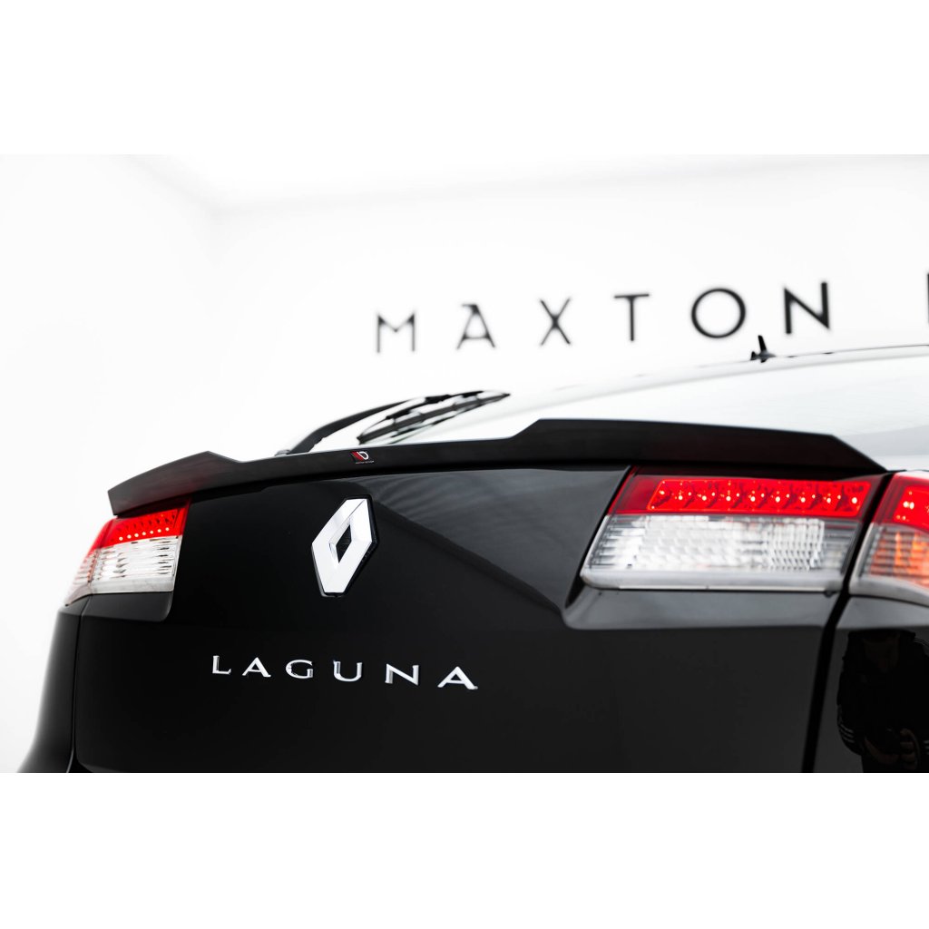 Maxton Design prodloužení spoileru pro Renault Laguna GT Mk3, černý lesklý plast ABS