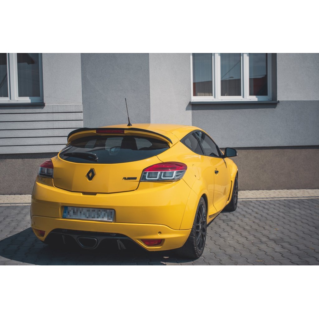Maxton Design prodloužení spoileru pro Renault Megane RS Mk3, černý lesklý plast ABS