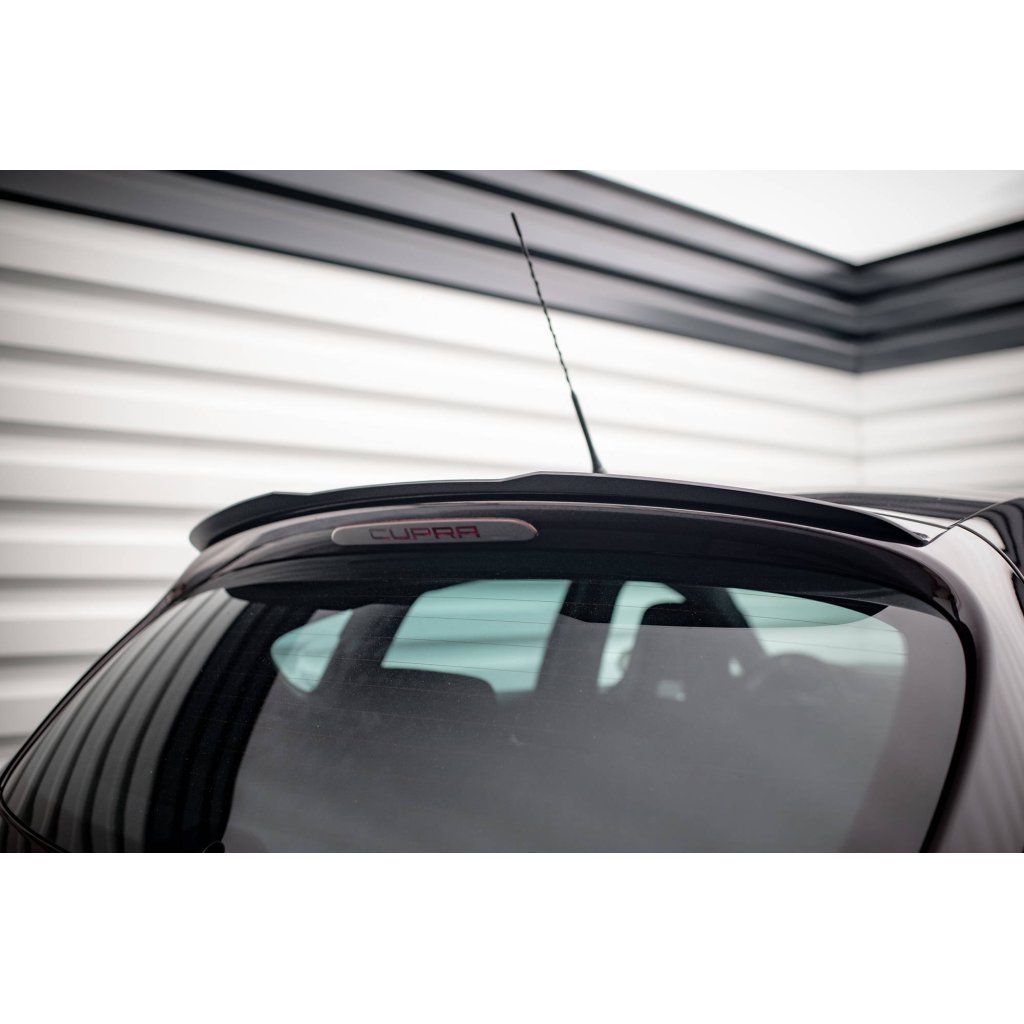 Maxton Design prodloužení spoileru pro Seat Leon Cupra Mk2, černý lesklý plast ABS