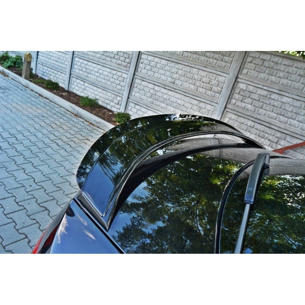 Maxton Design prodloužení spoileru pro Škoda Octavia RS Mk3, černý lesklý plast ABS, sedan