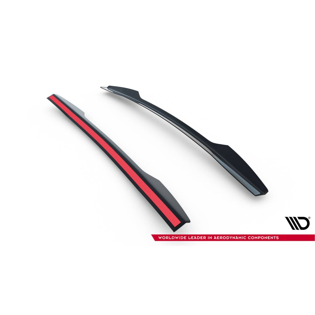 Maxton Design prodloužení spoileru pro Subaru Impreza WRX STi Mk3 Facelift, černý lesklý plast ABS