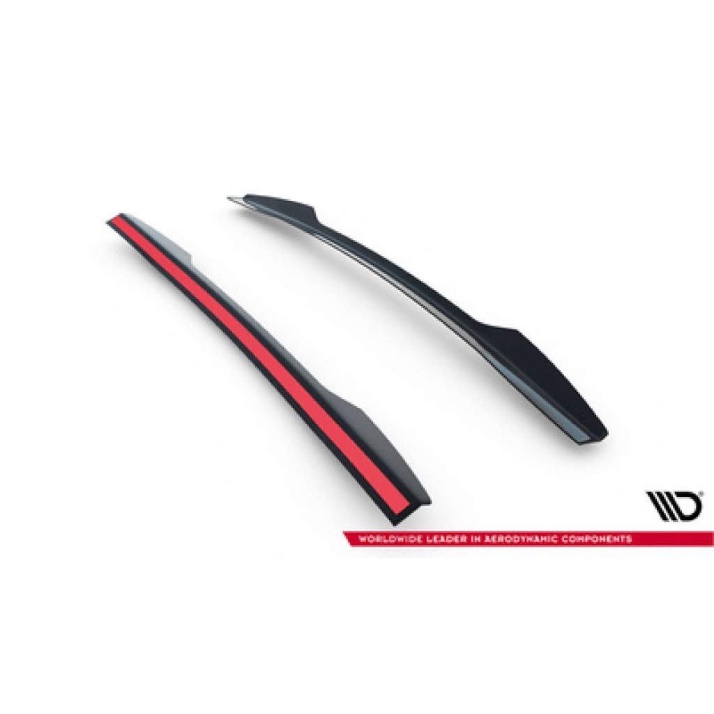 Maxton Design prodloužení spoileru pro Subaru Impreza WRX STi Mk3 Facelift, černý lesklý plast ABS