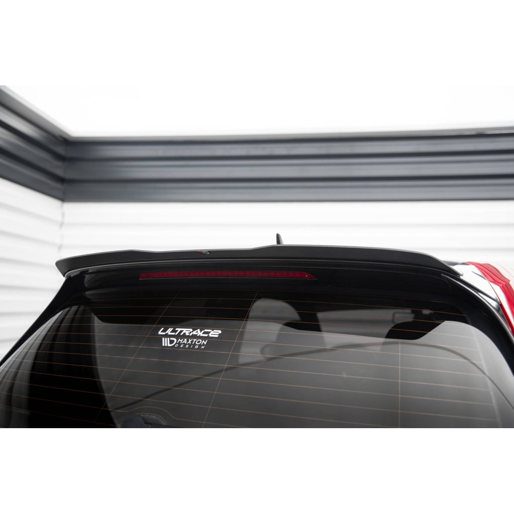 Maxton Design prodloužení spoileru pro Volkswagen Golf GTI Mk7, černý lesklý plast ABS