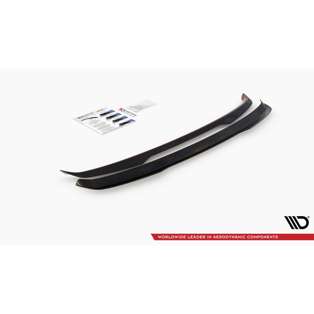 Maxton Design prodloužení spoileru pro Volvo V60 R-Design Mk2, carbon-Look