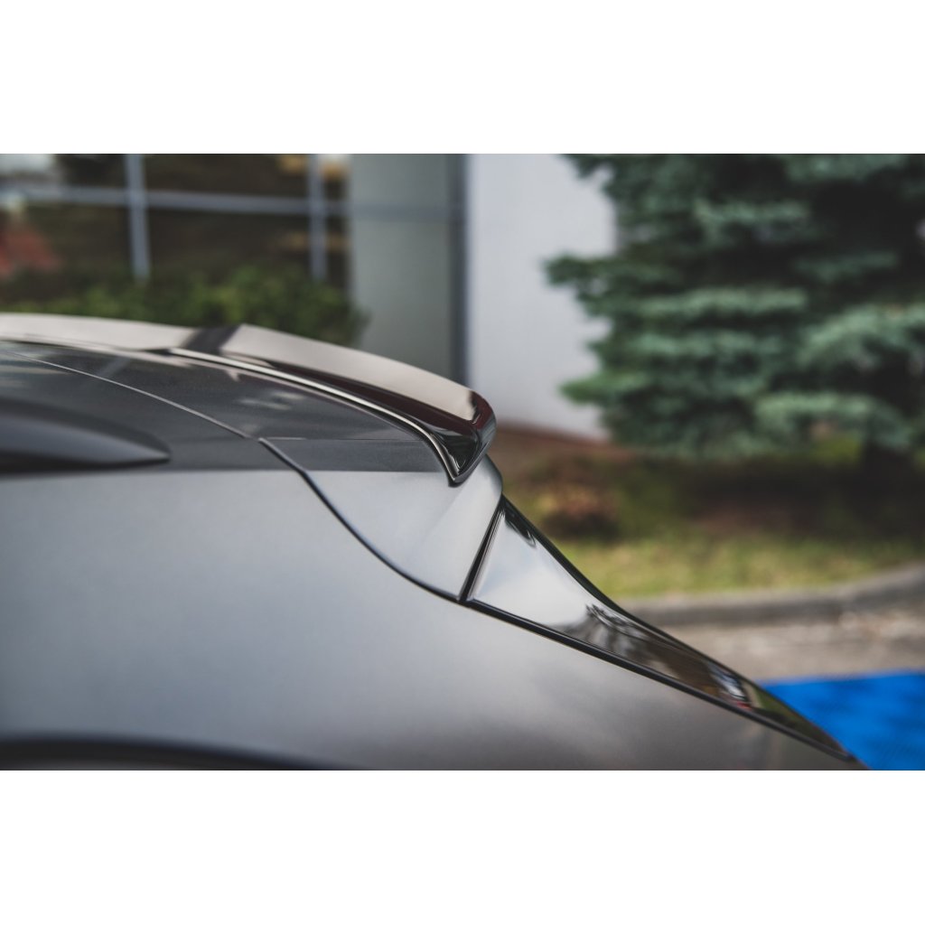 Maxton Design prodloužení spoileru ver.1 pro Audi RS6 C8, černý lesklý plast ABS