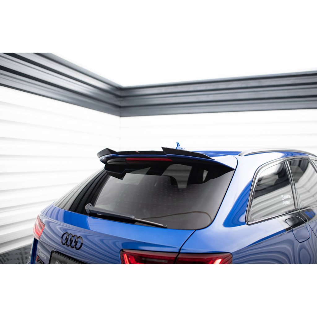 Maxton Design prodloužení spoileru ver.2 pro Audi RS6 C7, černý lesklý plast ABS