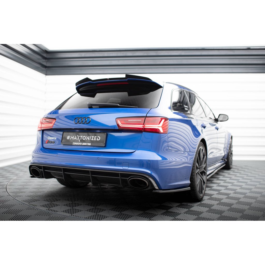 Maxton Design prodloužení spoileru ver.2 pro Audi RS6 C7, černý lesklý plast ABS