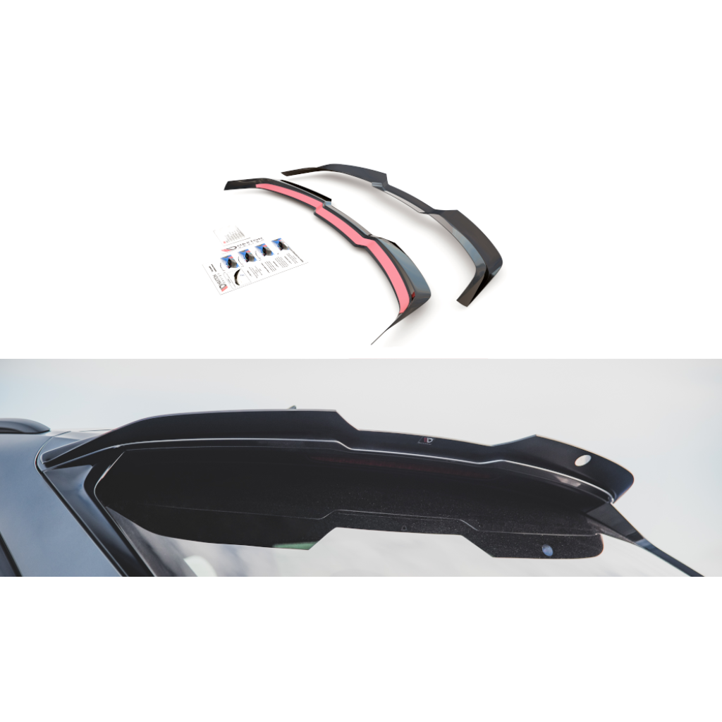 Maxton Design prodloužení spoileru ver.2 pro Audi RS6 C8, černý lesklý plast ABS