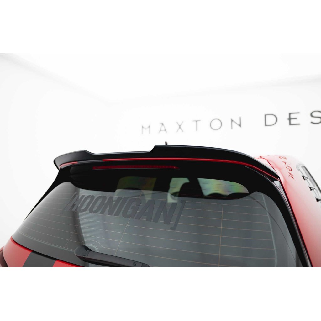 Maxton Design prodloužení spoileru ver.2 pro Volkswagen Golf R Mk7 Facelift, černý lesklý plast ABS