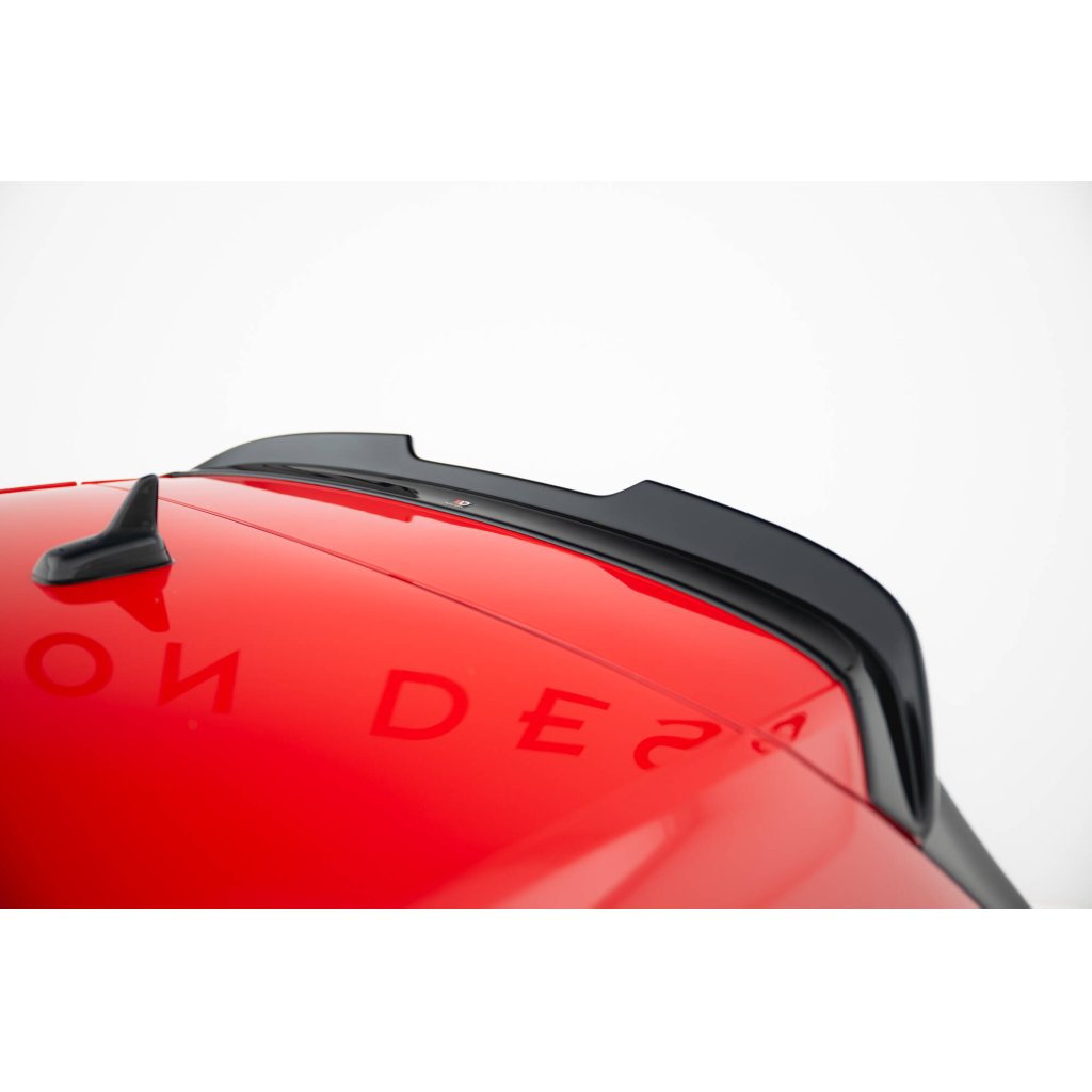 Maxton Design prodloužení spoileru ver.2 pro Volkswagen Golf R Mk7 Facelift, černý lesklý plast ABS