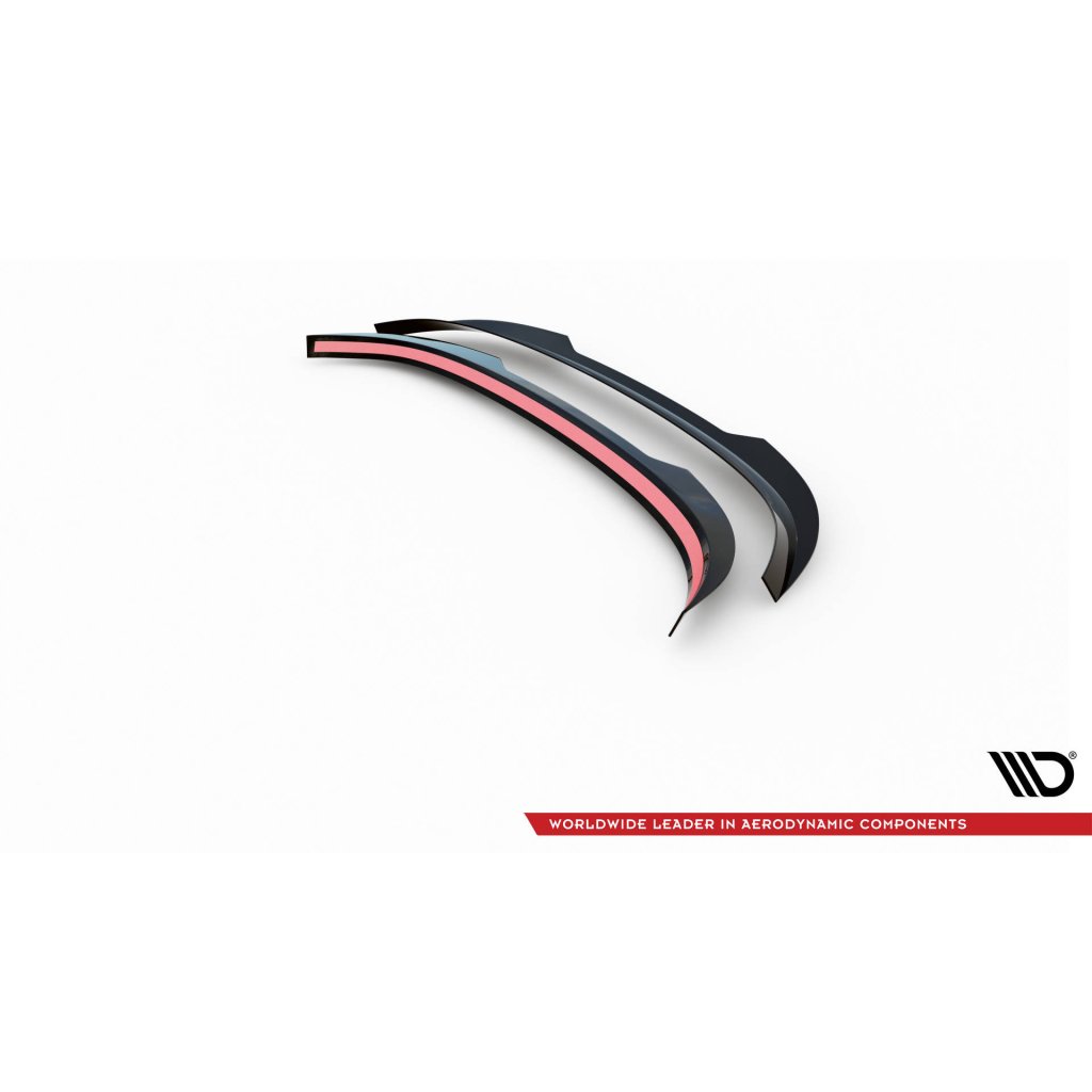 Maxton Design prodloužení spoileru ver.2 pro Volkswagen Scirocco Mk3, černý lesklý plast ABS