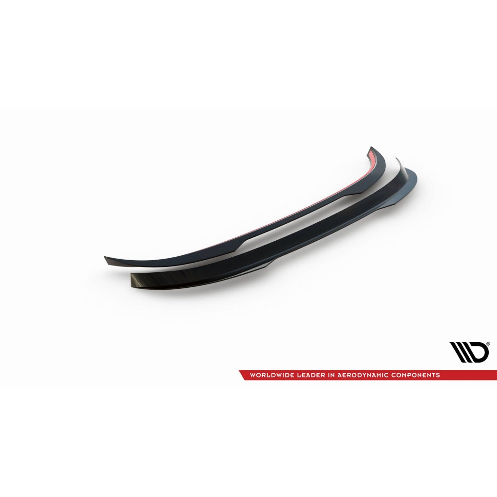 Maxton Design prodloužení spoileru ver.2 pro Volkswagen Scirocco Mk3, černý lesklý plast ABS