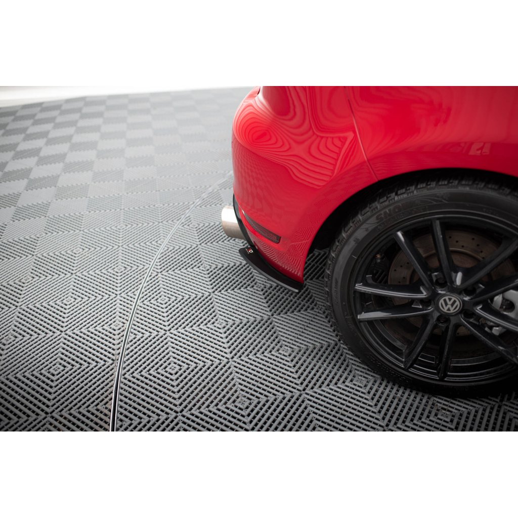 Maxton Design "Racing durability" boční difuzory pod zadní nárazník pro Volkswagen Golf GTI Mk6, plast ABS bez povrchové úpravy
