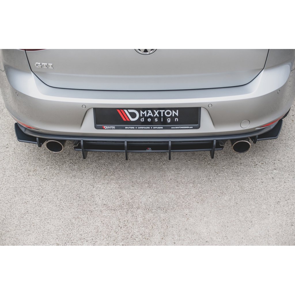 Maxton Design "Racing durability" boční difuzory pod zadní nárazník ver.1 pro Volkswagen Golf GTI Mk7, plast ABS bez povrchové úpravy
