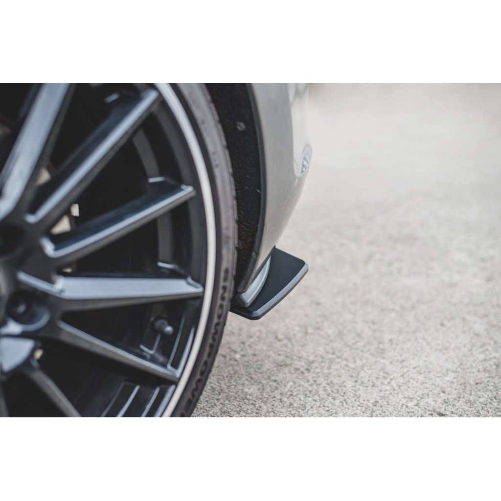 Maxton Design "Racing durability" boční difuzory pod zadní nárazník ver.1 pro Volkswagen Golf GTI Mk7, plast ABS bez povrchové úpravy