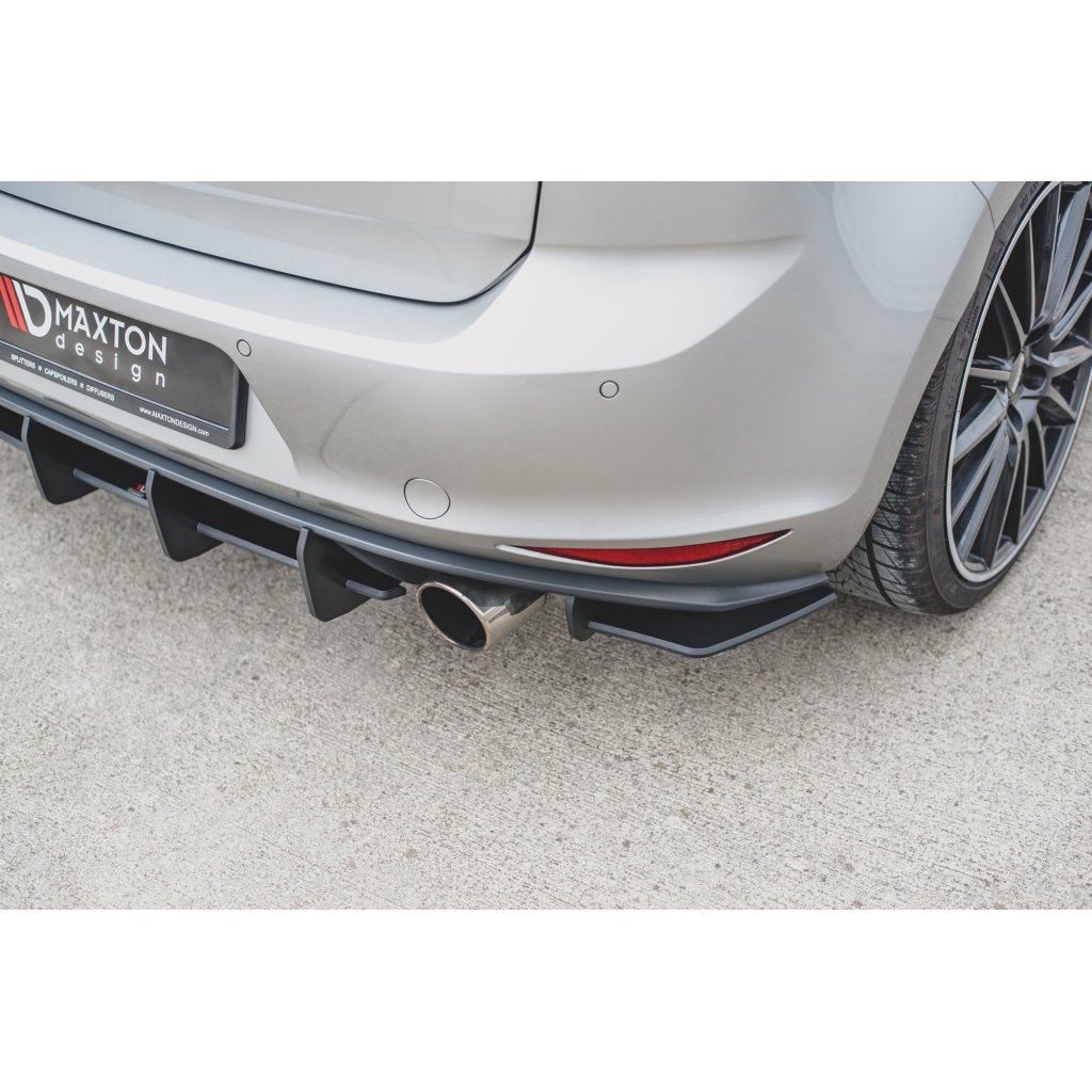 Maxton Design "Racing durability" boční difuzory pod zadní nárazník ver.1 pro Volkswagen Golf GTI Mk7, plast ABS bez povrchové úpravy