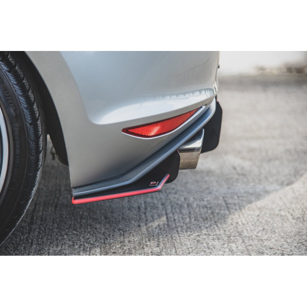 Maxton Design "Racing durability" boční difuzory pod zadní nárazník ver.1 pro Volkswagen Golf GTI Mk7, plast ABS bez povrchové úpravy