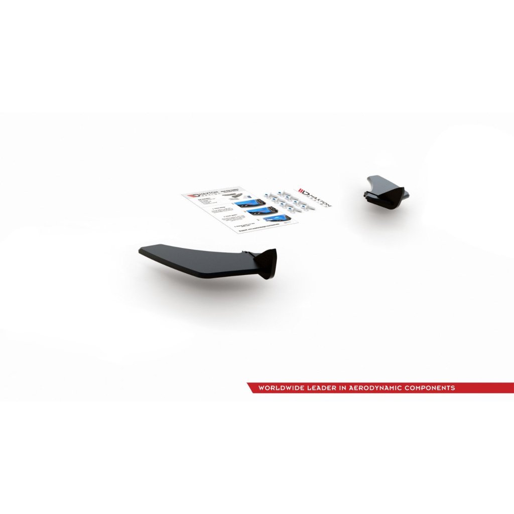 Maxton Design "Racing durability" boční difuzory pod zadní nárazník ver.1 pro Volkswagen Golf GTI Mk7, plast ABS bez povrchové úpravy