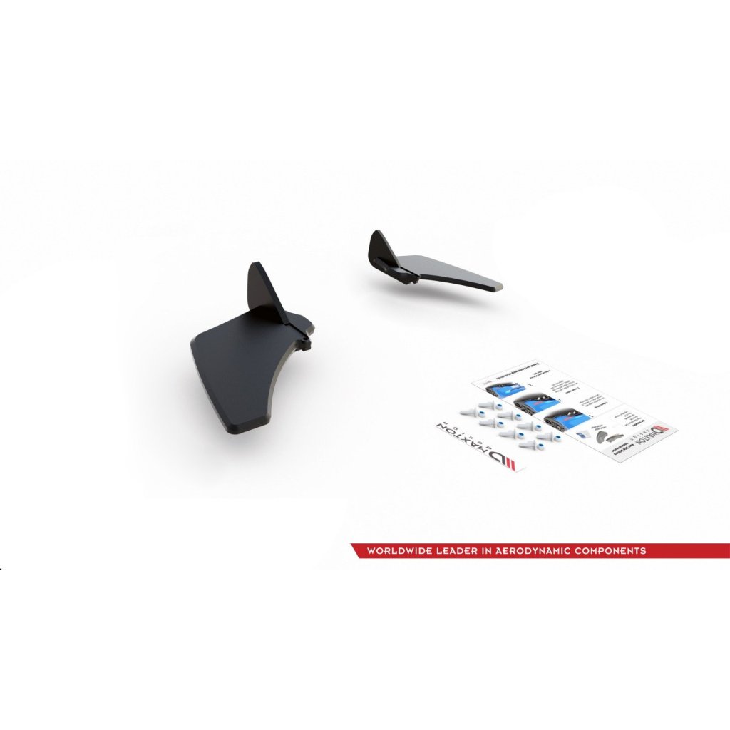 Maxton Design "Racing durability" boční difuzory pod zadní nárazník ver.1 pro Volkswagen Golf GTI Mk7, plast ABS bez povrchové úpravy