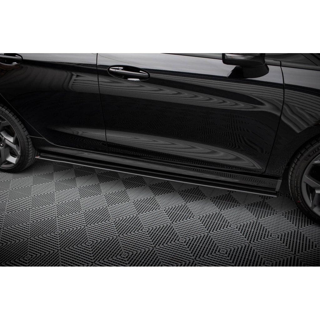 Maxton Design "Racing durability" difuzory pod boční prahy pro Ford Fiesta ST Mk8, plast ABS bez povrchové úpravy, vč. ST-Line