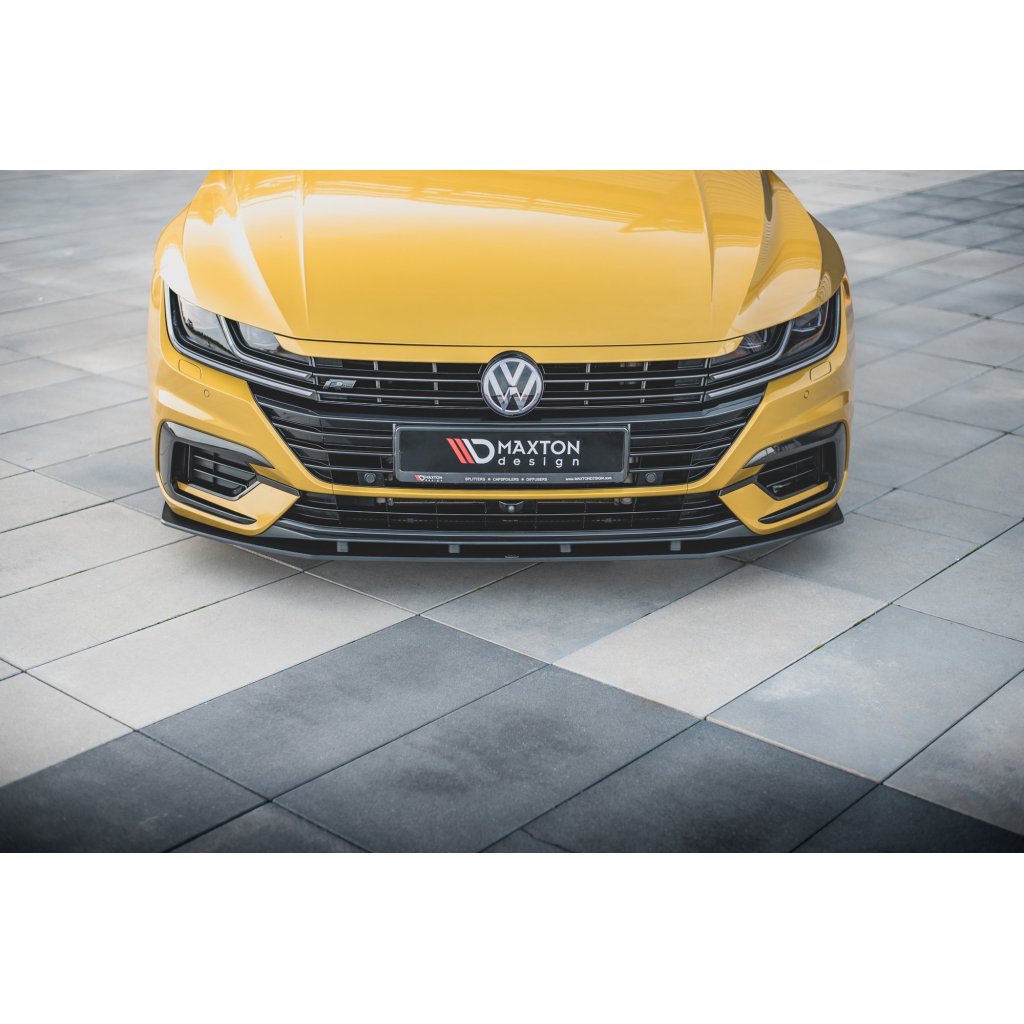 Maxton Design "Racing durability" spoiler pod přední nárazník pro Volkswagen Arteon, plast ABS bez povrchové úpravy