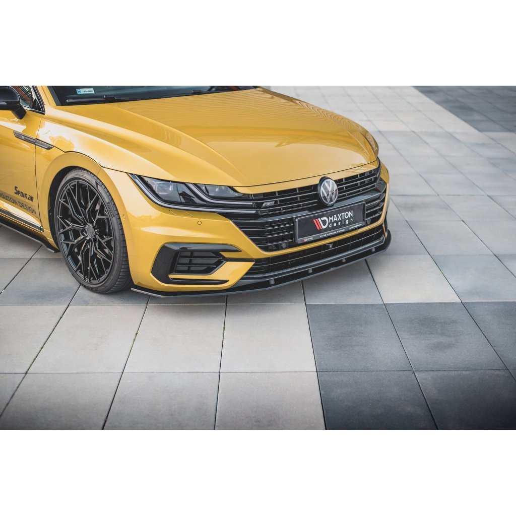 Maxton Design "Racing durability" spoiler pod přední nárazník pro Volkswagen Arteon, plast ABS bez povrchové úpravy