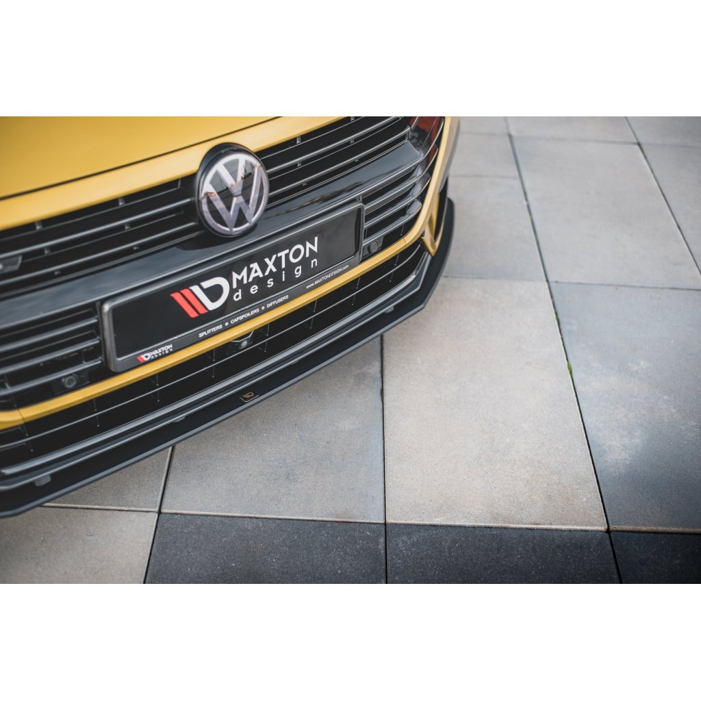 Maxton Design "Racing durability" spoiler pod přední nárazník pro Volkswagen Arteon, plast ABS bez povrchové úpravy