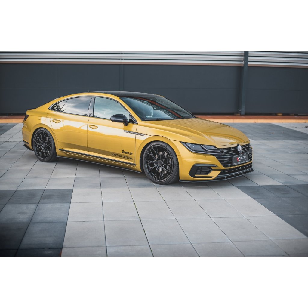 Maxton Design "Racing durability" spoiler pod přední nárazník pro Volkswagen Arteon, plast ABS bez povrchové úpravy