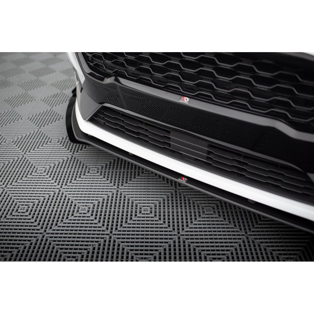 Maxton Design "Racing durability" spoiler pod přední nárazník s rohovými splittery pro Ford Fiesta ST Mk8, plast ABS bez povrchové úpravy, vč. ST-Line