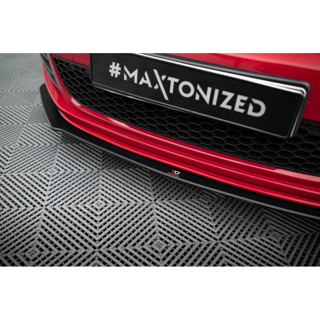 Maxton Design "Racing durability" spoiler pod přední nárazník ver.3 pro Volkswagen Golf GTI Mk6, plast ABS bez povrchové úpravy
