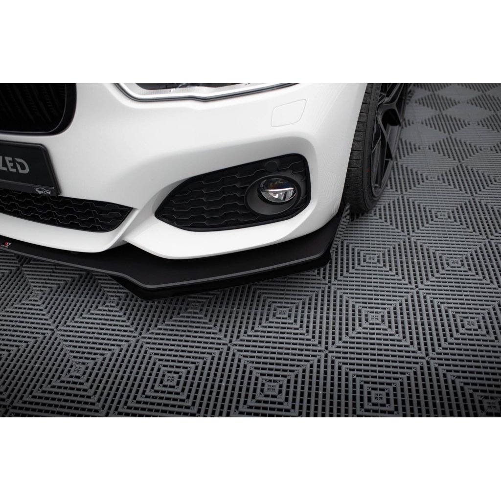 Maxton Design "Racing durability" spoiler pod přední nárazník ver.3 s křidélky pro BMW řada 1 F20- F21 Facelift, plast ABS bez povrchové úpravy