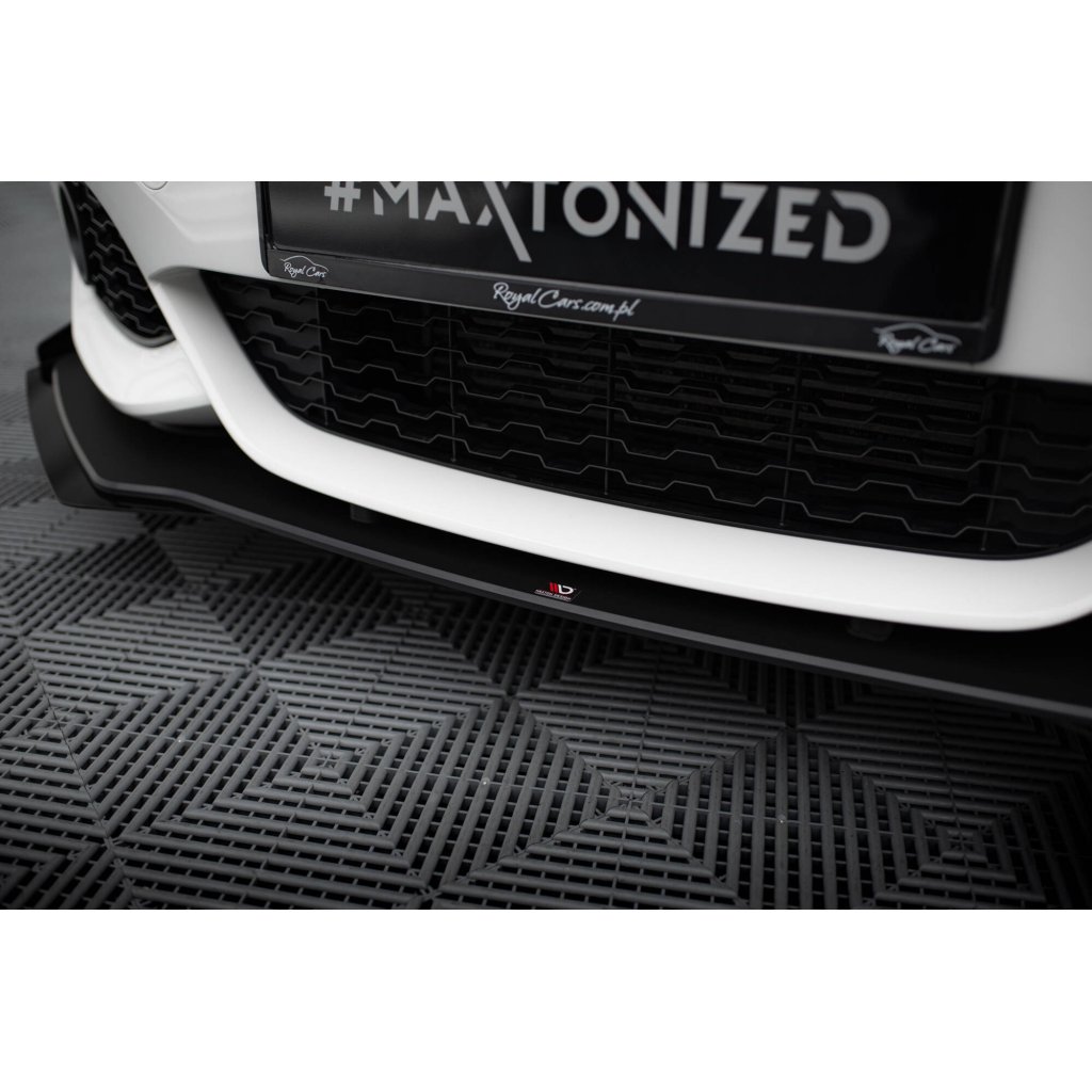 Maxton Design "Racing durability" spoiler pod přední nárazník ver.3 s křidélky pro BMW řada 1 F20- F21 Facelift, plast ABS bez povrchové úpravy