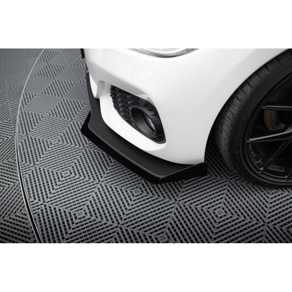 Maxton Design "Racing durability" spoiler pod přední nárazník ver.3 s křidélky pro BMW řada 1 F20- F21 Facelift, plast ABS bez povrchové úpravy