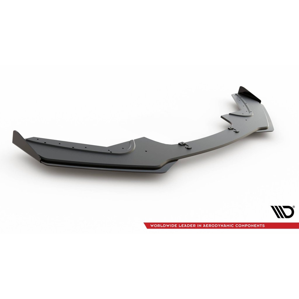 Maxton Design "Racing durability" spoiler pod přední nárazník ver.3 s křidélky pro BMW řada 1 F20- F21 Facelift, plast ABS bez povrchové úpravy