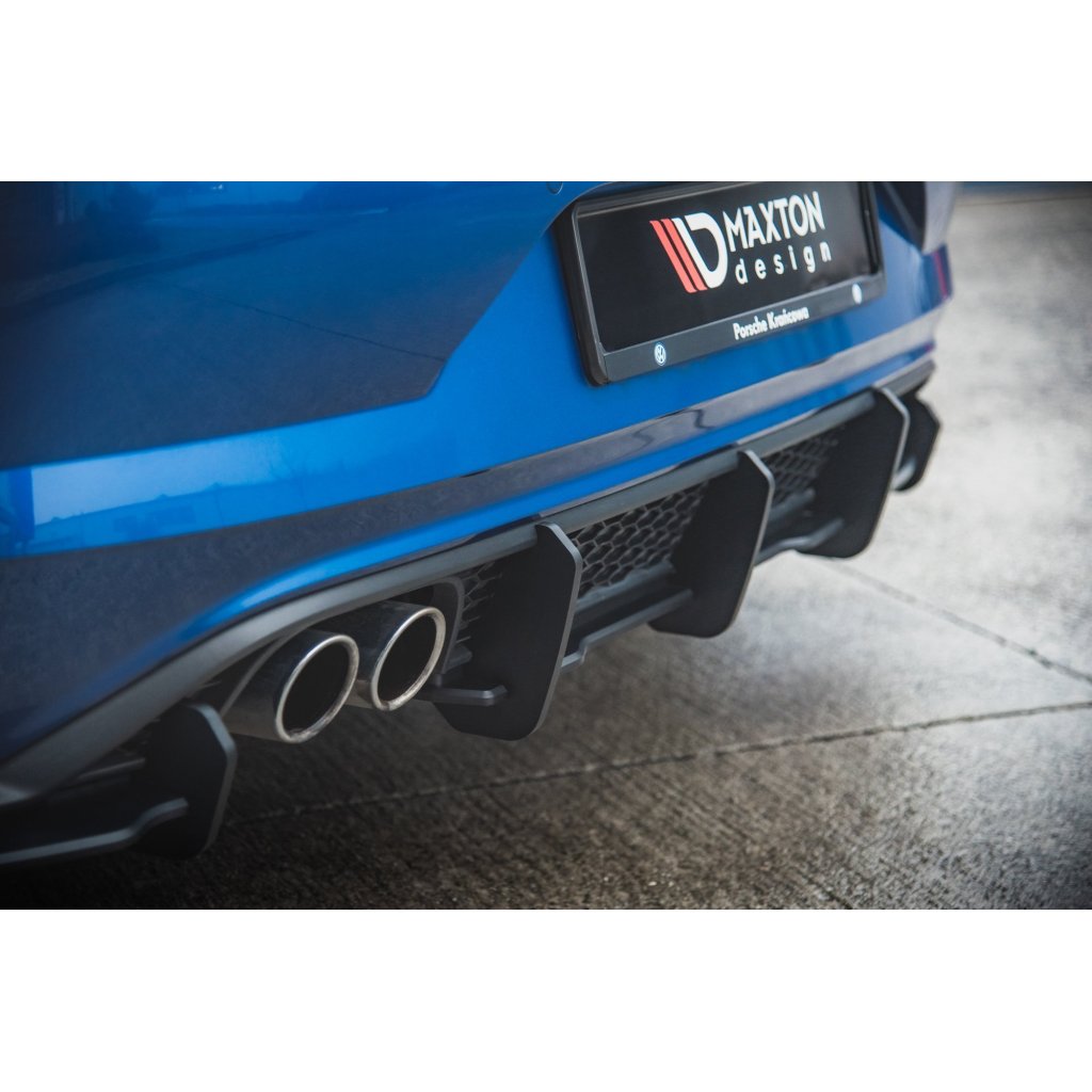 Maxton Design "Racing durability" vložka zadního nárazníku pro Volkswagen Polo GTI Mk6, plast ABS bez povrchové úpravy