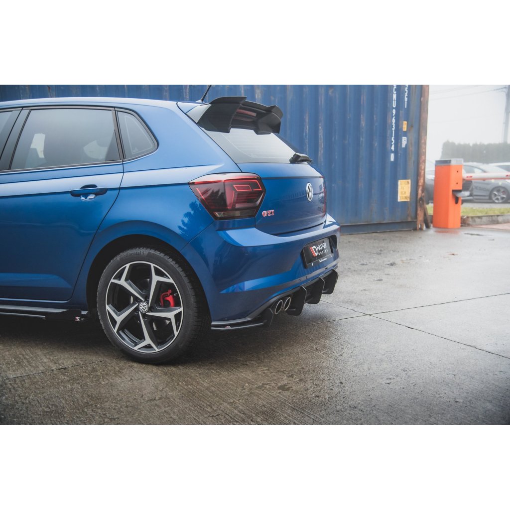 Maxton Design "Racing durability" vložka zadního nárazníku pro Volkswagen Polo GTI Mk6, plast ABS bez povrchové úpravy