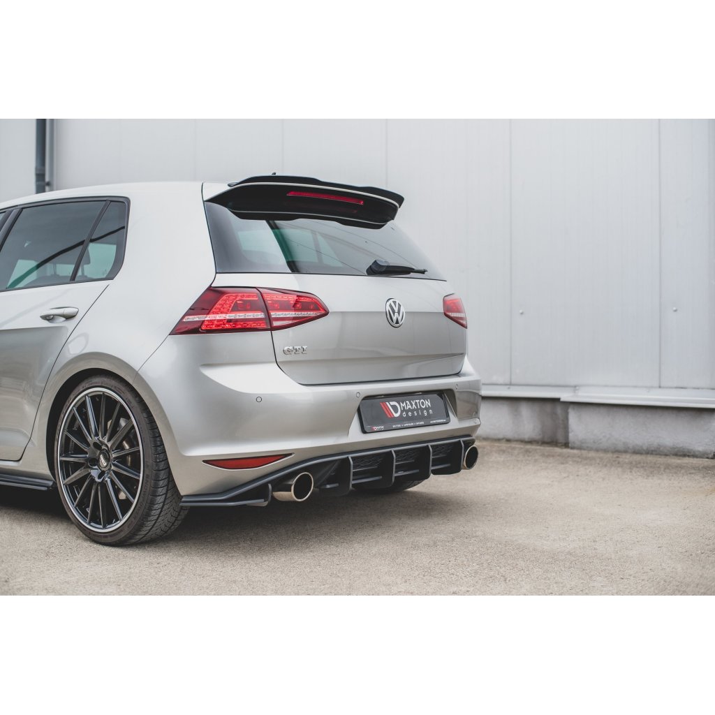 Maxton Design "Racing durability" zadní difuzor ver.1 pro Volkswagen Golf GTI Mk7, plast ABS bez povrchové úpravy