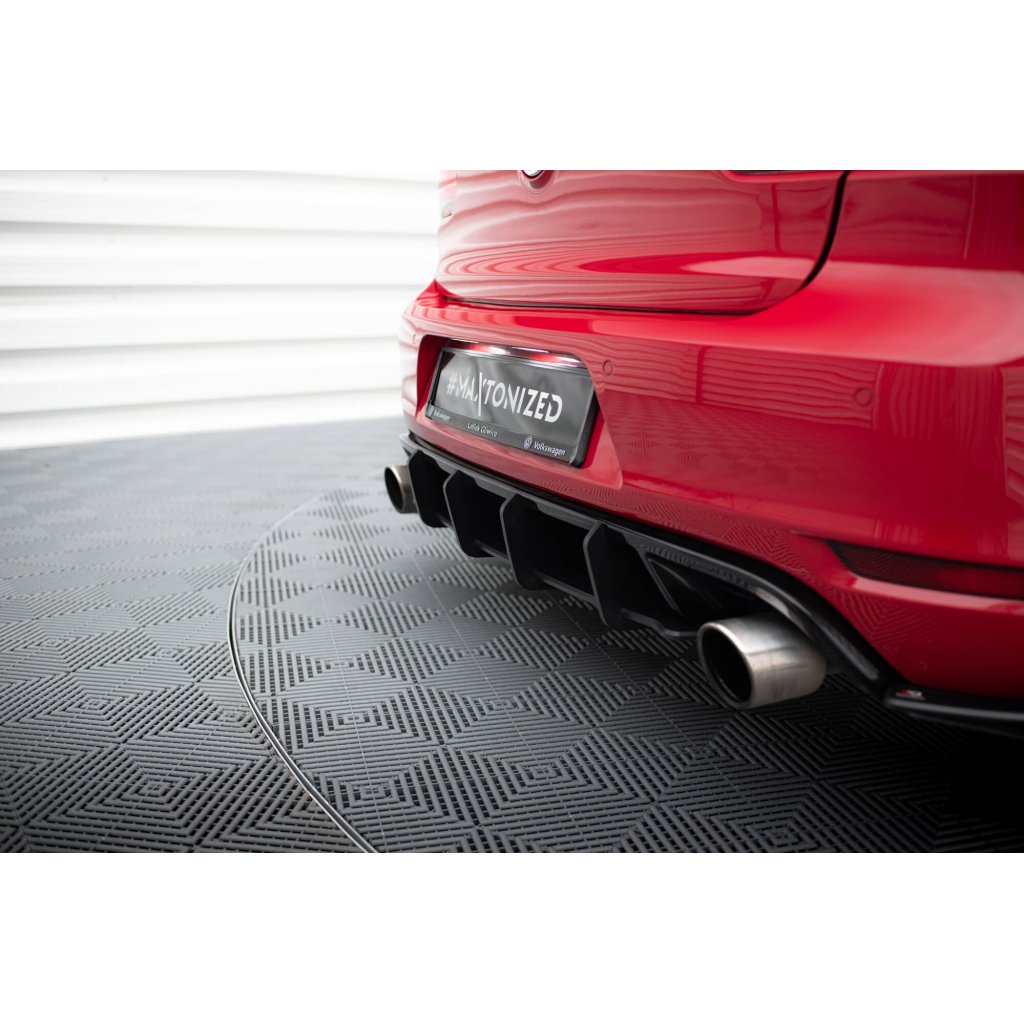 Maxton Design "Racing durability" zadní difuzor ver.2 pro Volkswagen Golf GTI Mk6, plast ABS bez povrchové úpravy