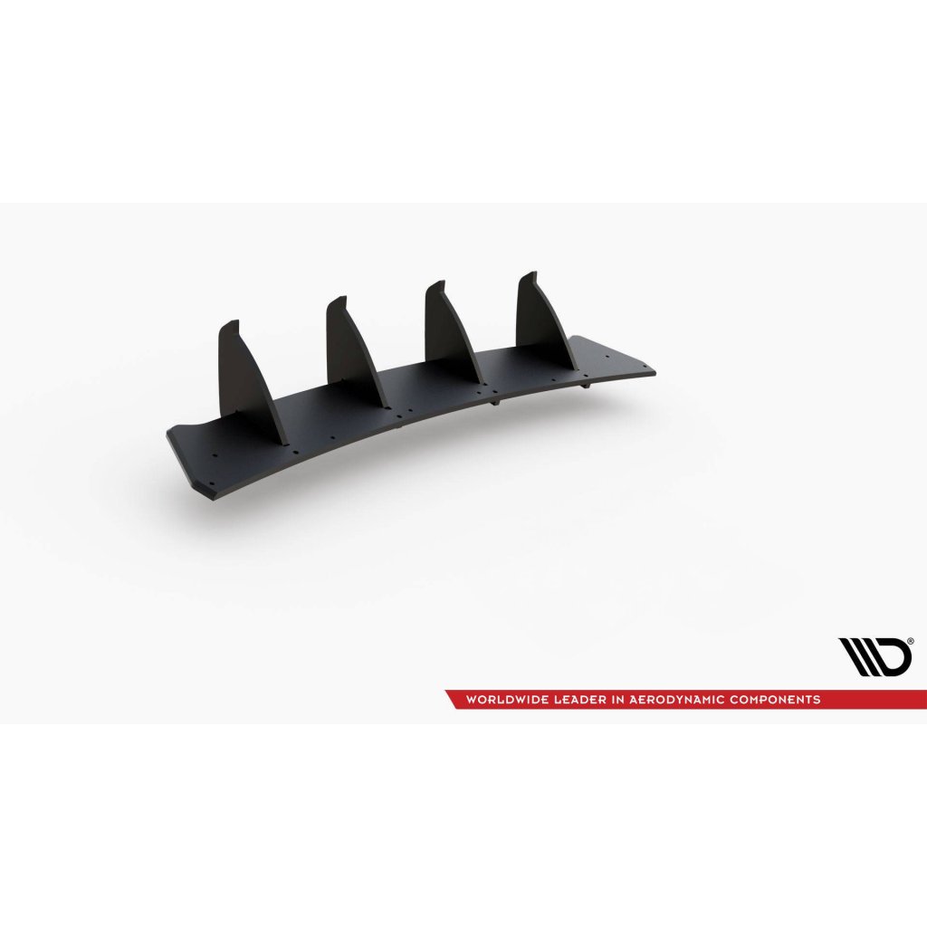 Maxton Design "Racing durability" zadní difuzor ver.2 pro Volkswagen Golf GTI Mk6, plast ABS bez povrchové úpravy