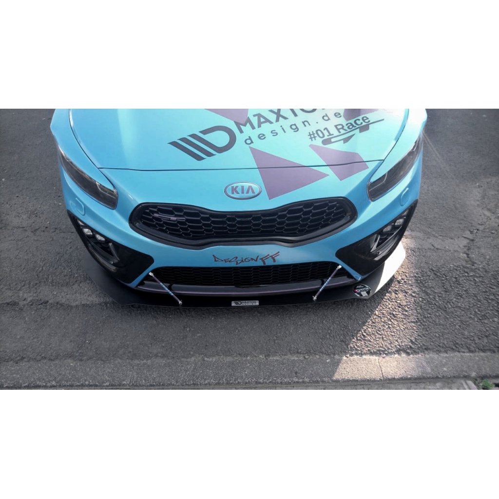 Maxton Design "Racing" spoiler pod přední nárazník pro Kia Cee'd Mk 2/ProCeed GT, plast ABS bez povrchové úpravy