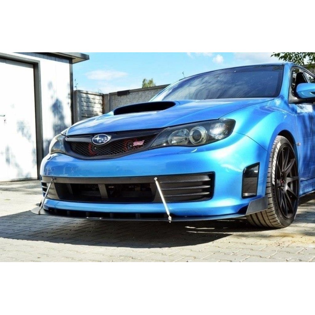 Maxton Design "Racing" spoiler pod přední nárazník pro Subaru Impreza Mk3, plast ABS bez povrchové úpravy