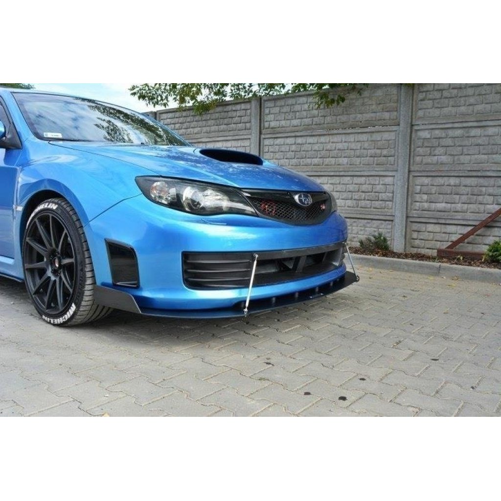 Maxton Design "Racing" spoiler pod přední nárazník pro Subaru Impreza Mk3, plast ABS bez povrchové úpravy
