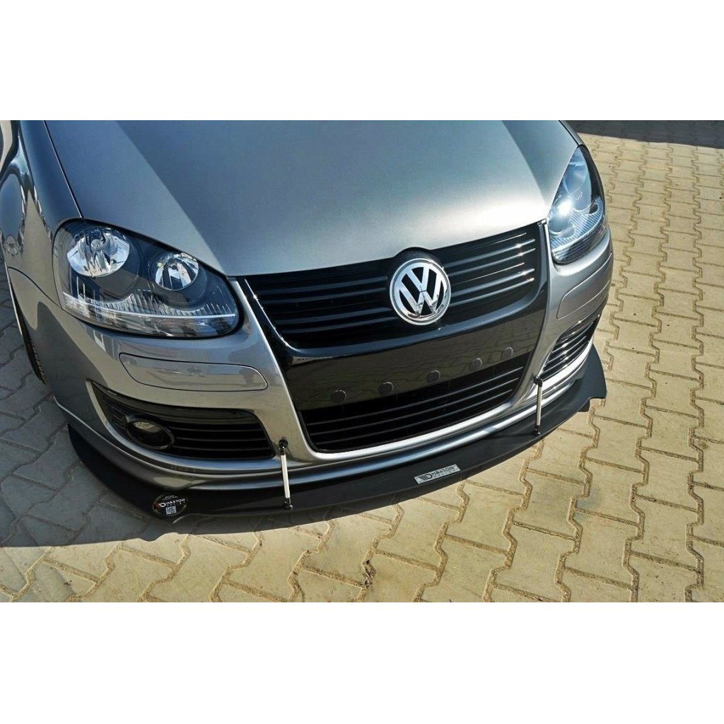 Maxton Design "Racing" spoiler pod přední nárazník pro Volkswagen Golf GTI Mk5, plast ABS bez povrchové úpravy
