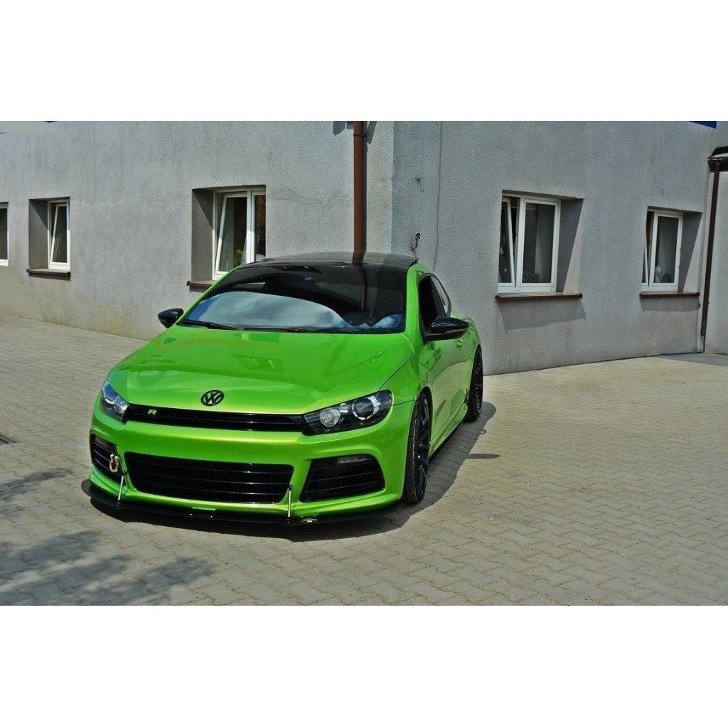 Maxton Design "Racing" spoiler pod přední nárazník pro Volkswagen Scirocco R Mk3, plast ABS bez povrchové úpravy