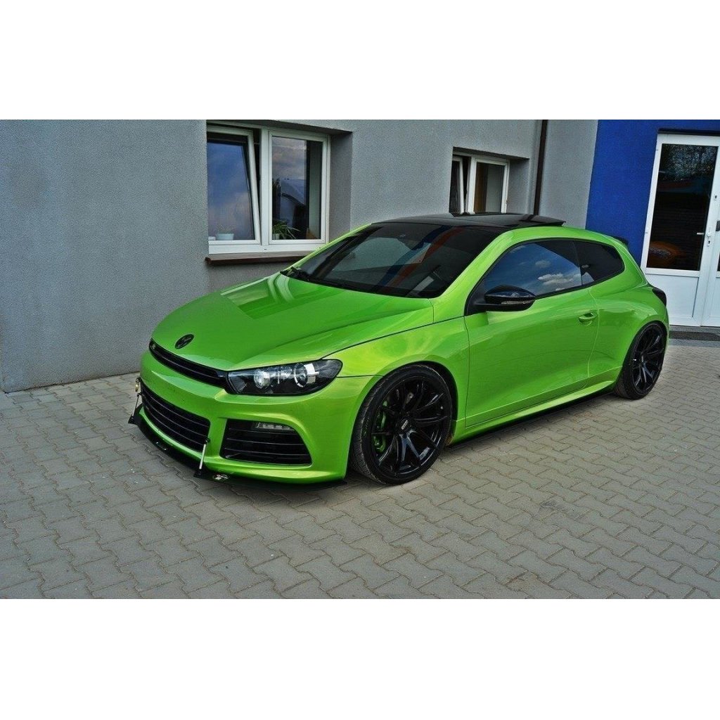 Maxton Design "Racing" spoiler pod přední nárazník pro Volkswagen Scirocco R Mk3, plast ABS bez povrchové úpravy
