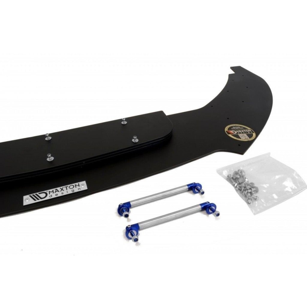 Maxton Design "Racing" spoiler pod přední nárazník pro Volkswagen Scirocco R Mk3, plast ABS bez povrchové úpravy