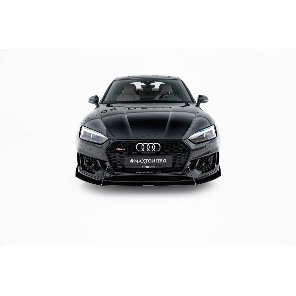 Maxton Design "Racing" spoiler pod přední nárazník ver.2 pro Audi RS5 F5, plast ABS bez povrchové úpravy