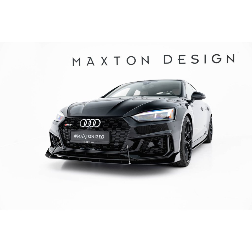 Maxton Design "Racing" spoiler pod přední nárazník ver.2 pro Audi RS5 F5, plast ABS bez povrchové úpravy